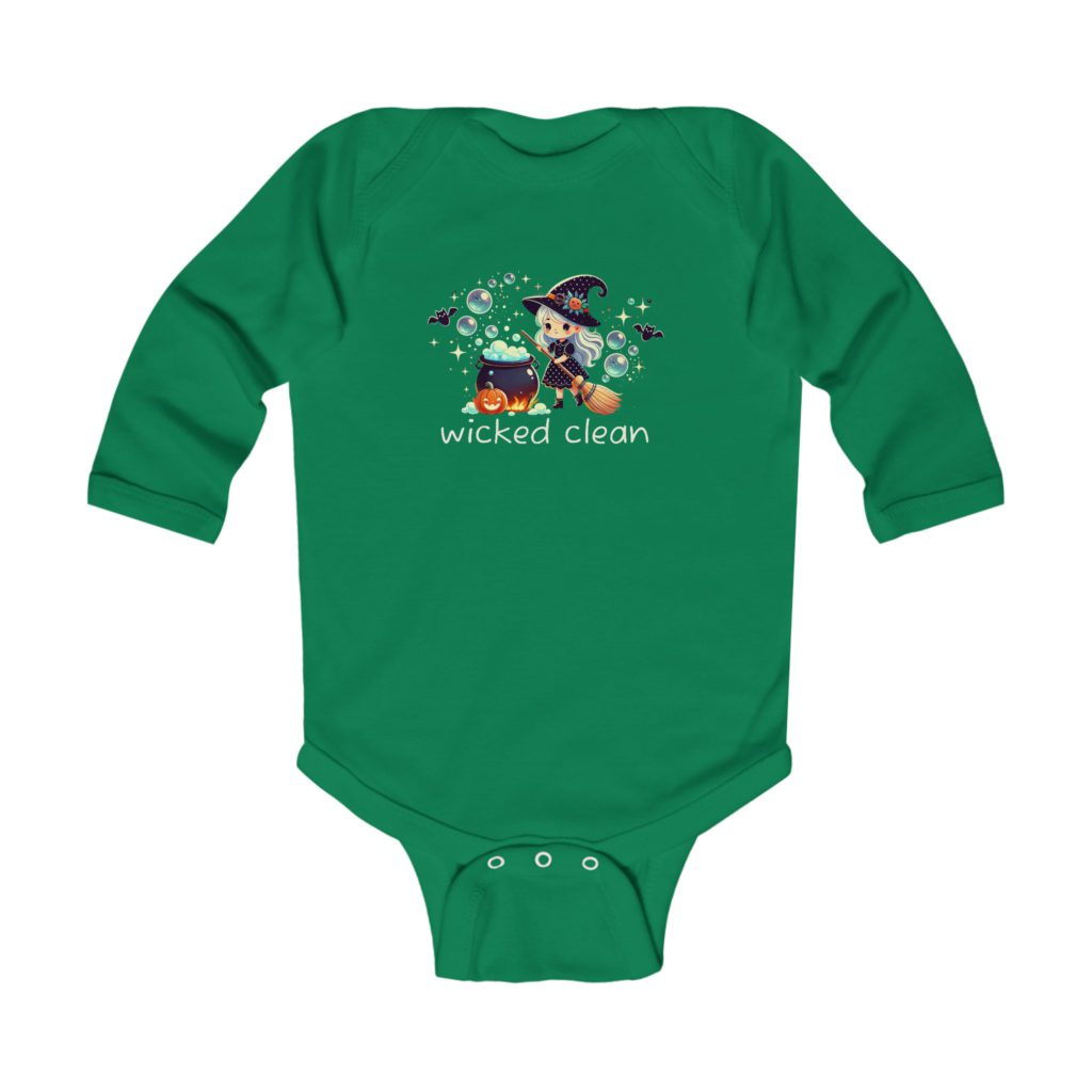 "Wicked Clean" Infant Long Sleeve Bodysuit