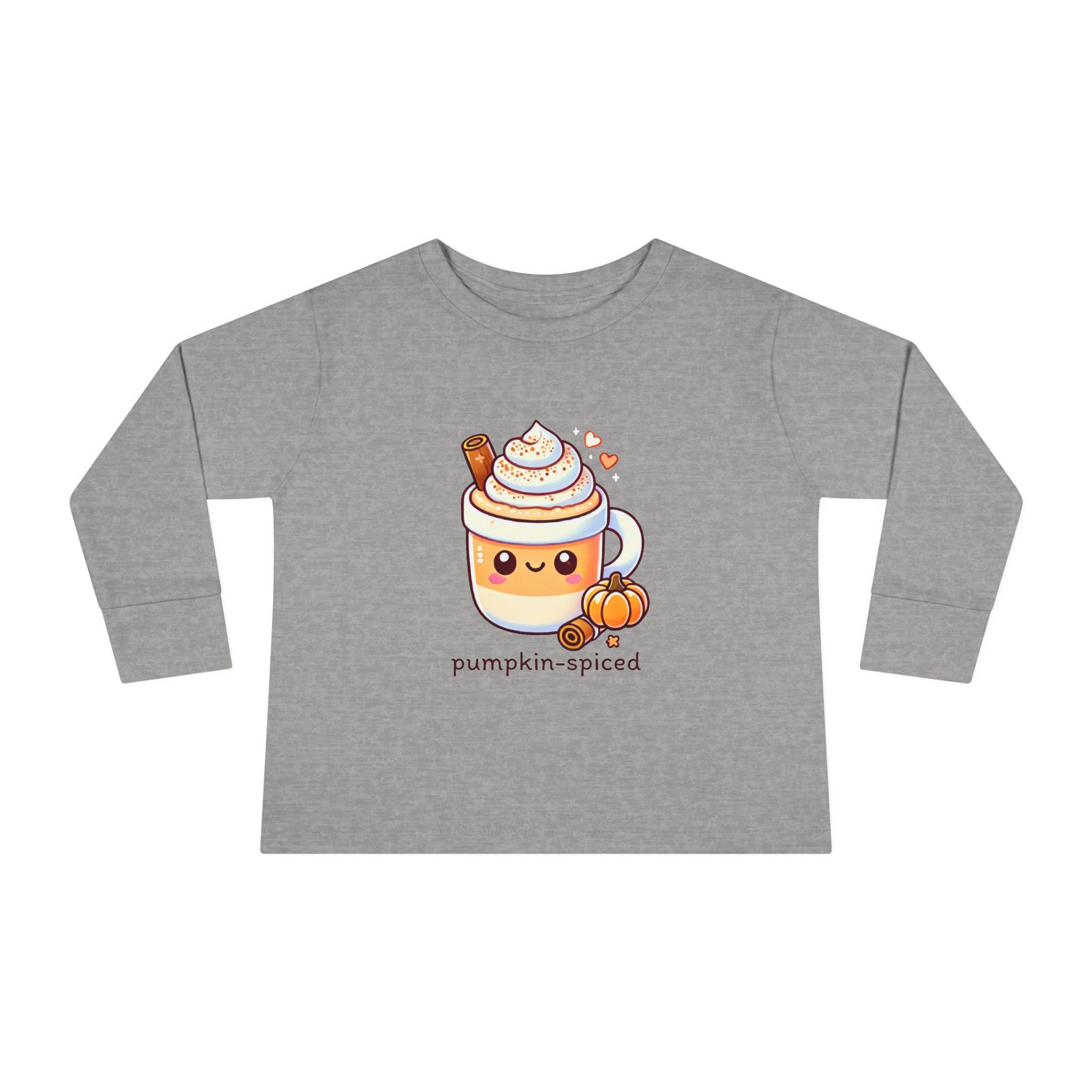 Pumpkin-Spiced Toddler Long Sleeve Tee