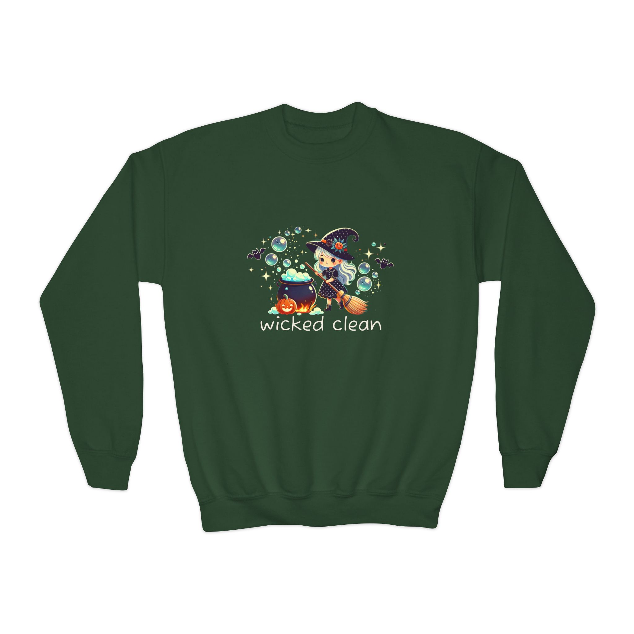 "Wicked Clean" Youth Crewneck Sweatshirt