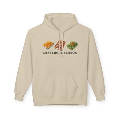 Casserole Season Hoodie – Cozy Holiday Meal-Inspired Unisex Fleece Hoodie-image