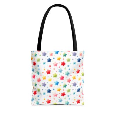 Rainbow Stars Tote Bag – Colorful and Versatile Bag for Everyday Use-image